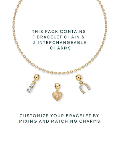 Charm Stack Era â€“ Heart & Horseshoe Vibes Bracelet Set