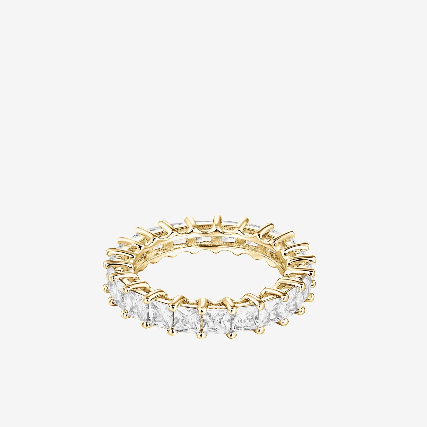 Princess Cut Eternity Band