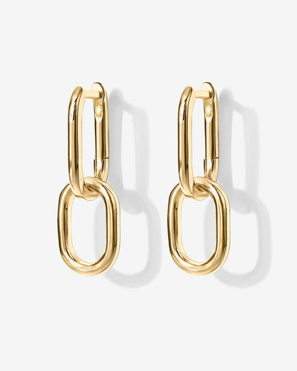 Convertible Paper Clip Link Hoops