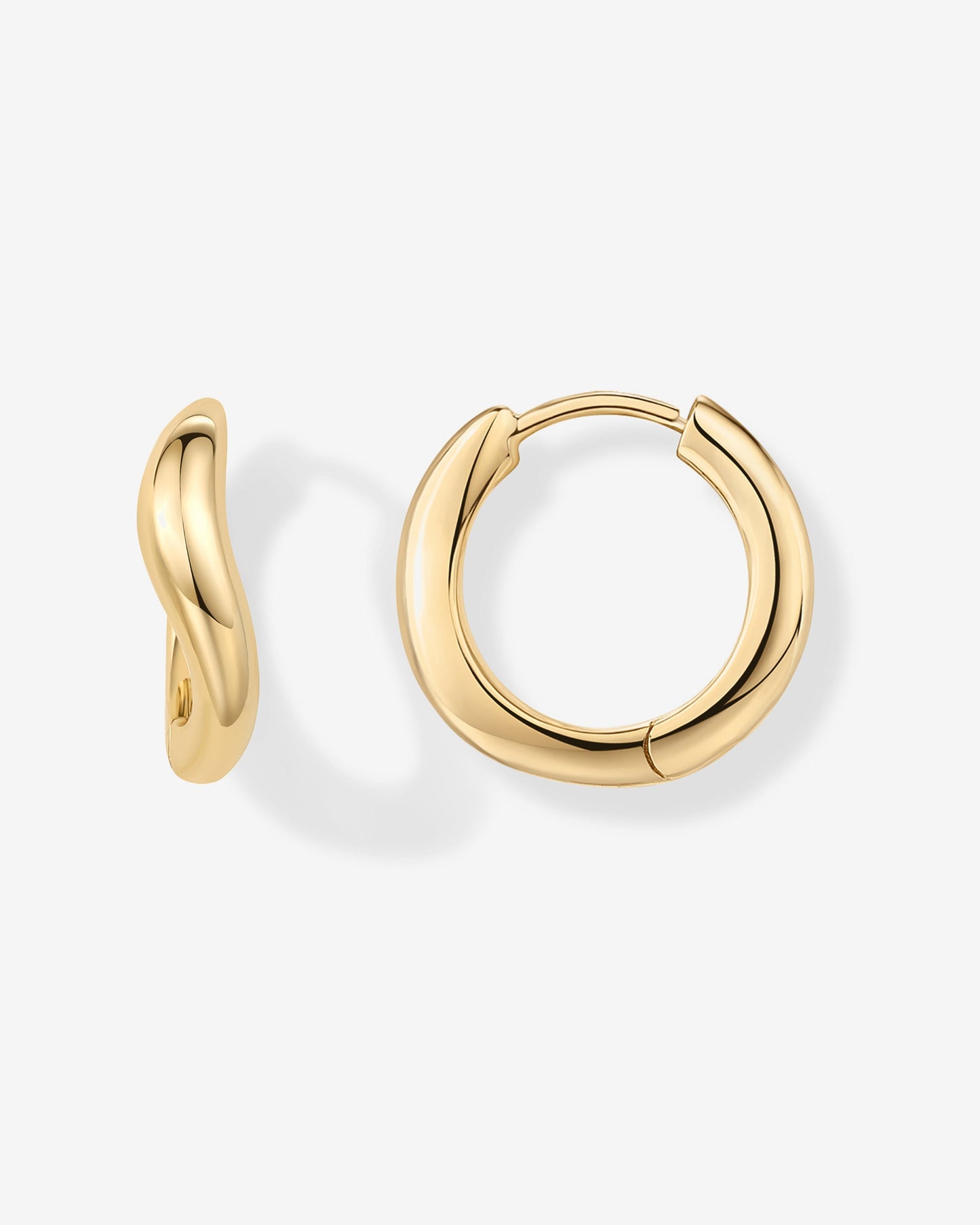 Vermeil Mar Wavy Hoops