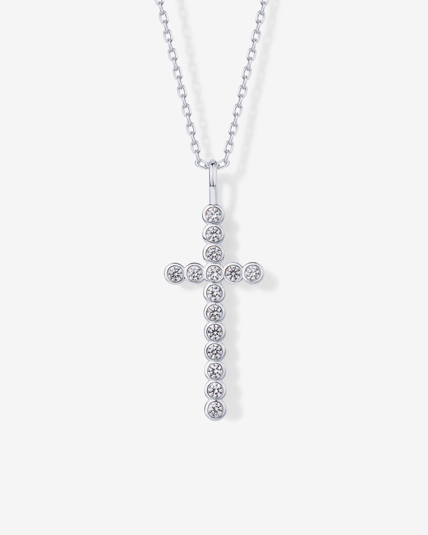 Cross Bezel Pendant