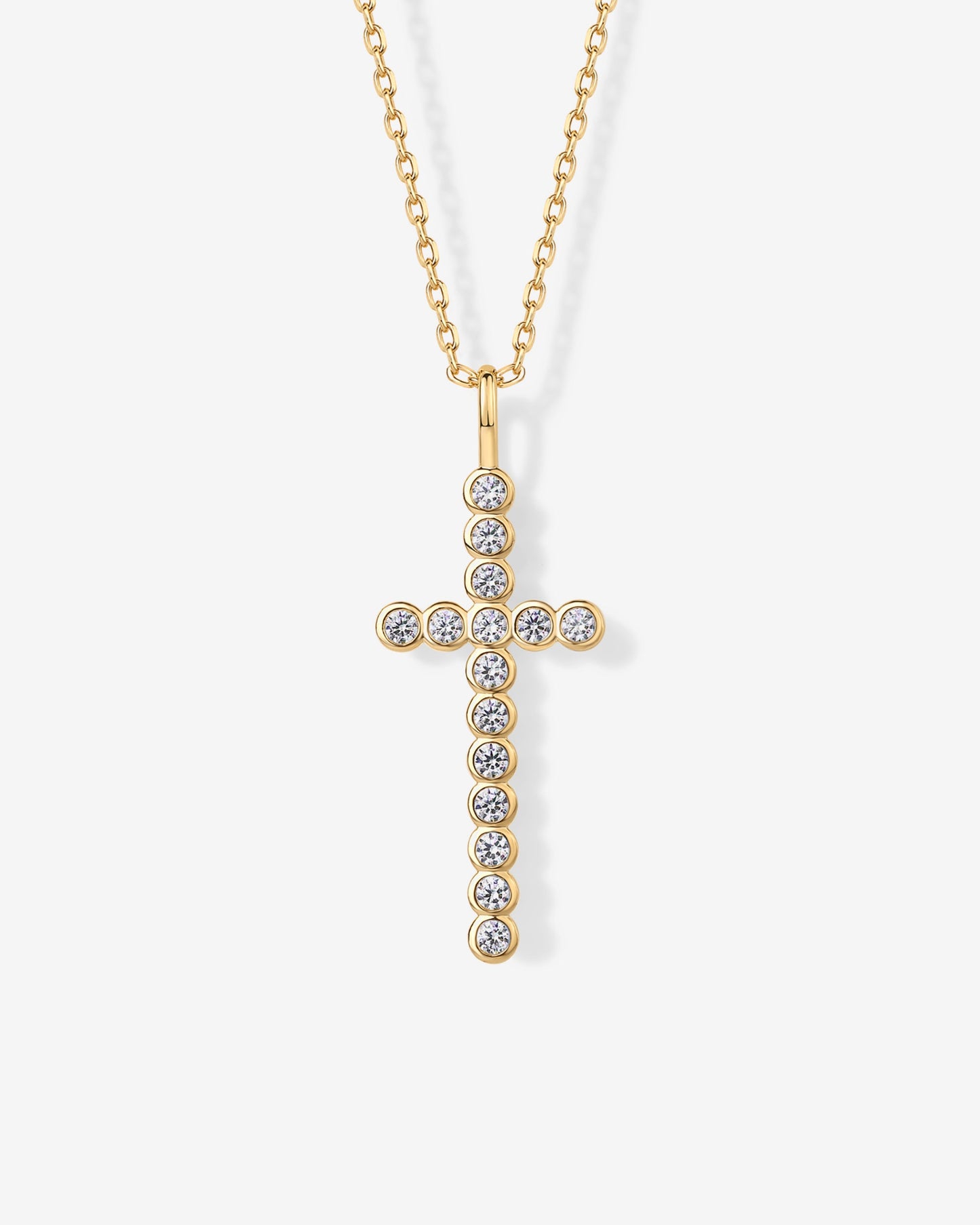 Cross Bezel Pendant