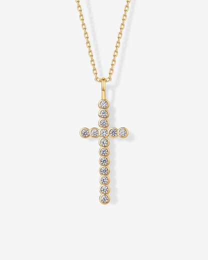 Cross Bezel Pendant