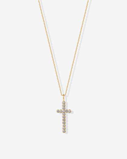 Cross Bezel Pendant