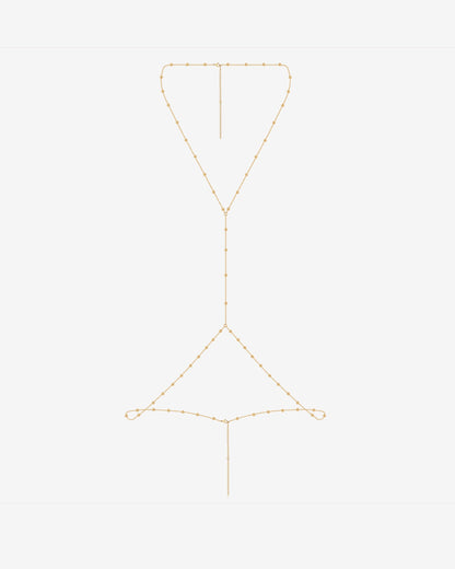 Beaded Layered Body Chain