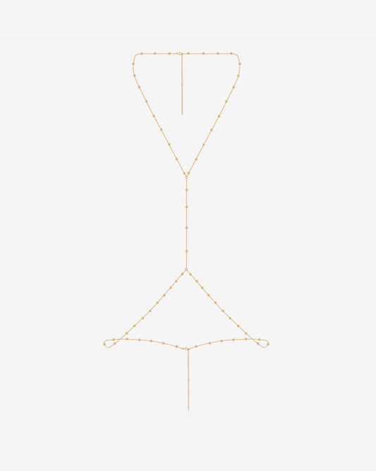 Beaded Layered Body Chain