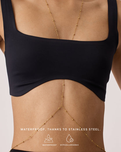 Beaded Layered Body Chain