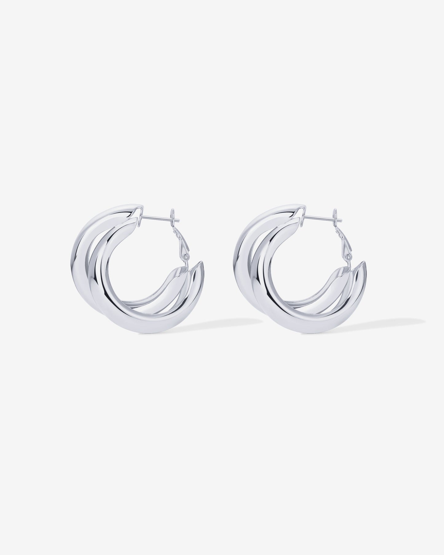 Chunky Double Hoops