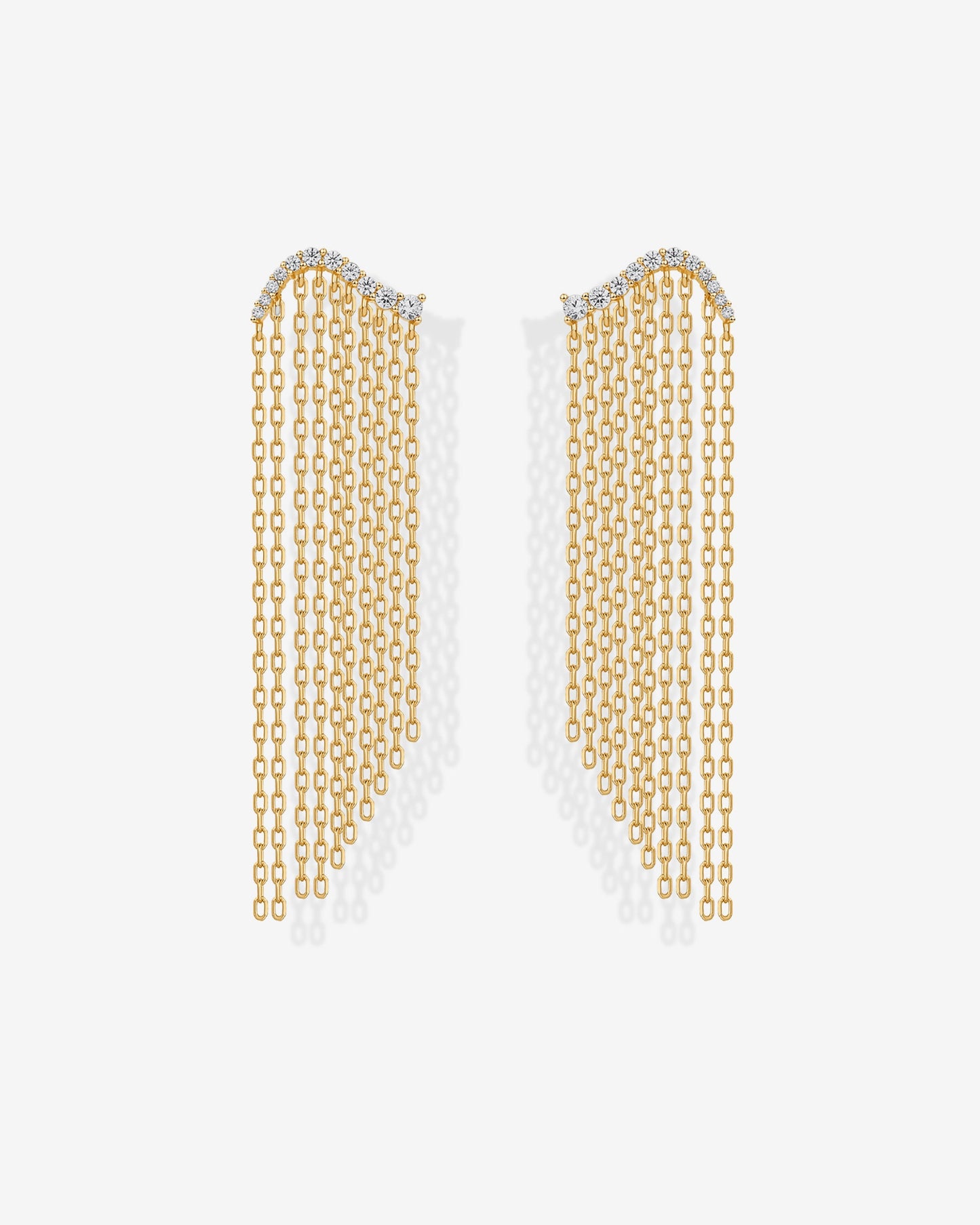 Chain Crawler Dangle Earrings