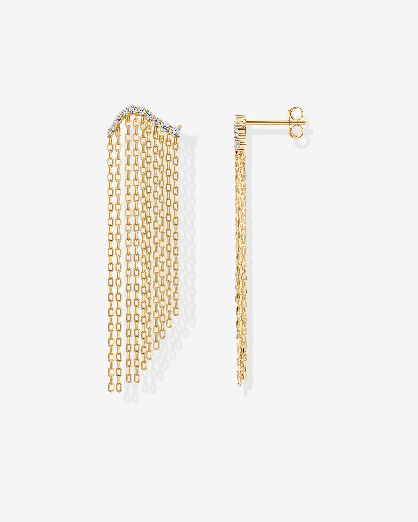 Chain Crawler Dangle Earrings