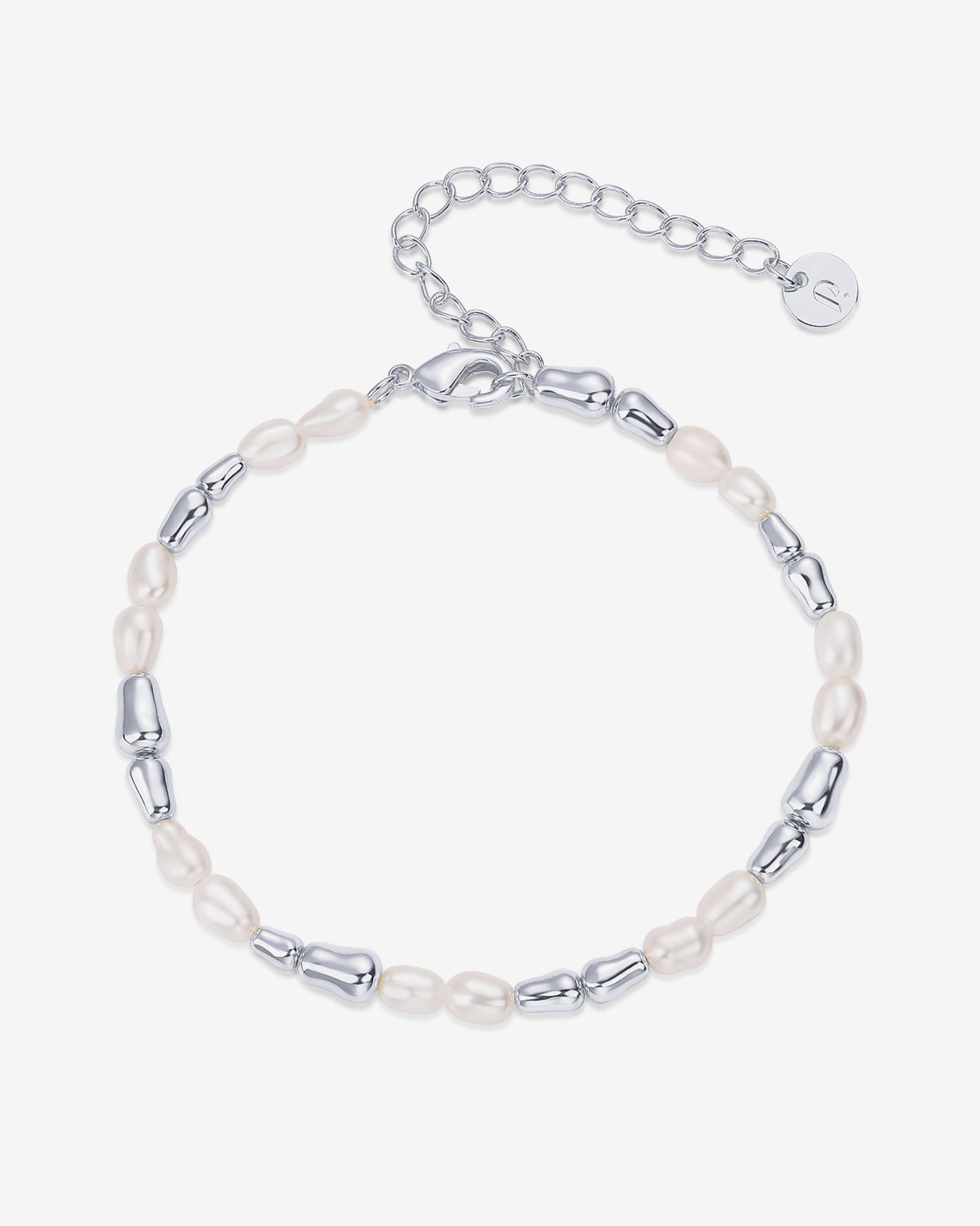 Bead and Freshwater Pearl Bracelet