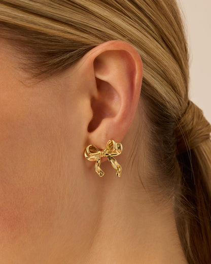 Coquette Bow Stud Earrings