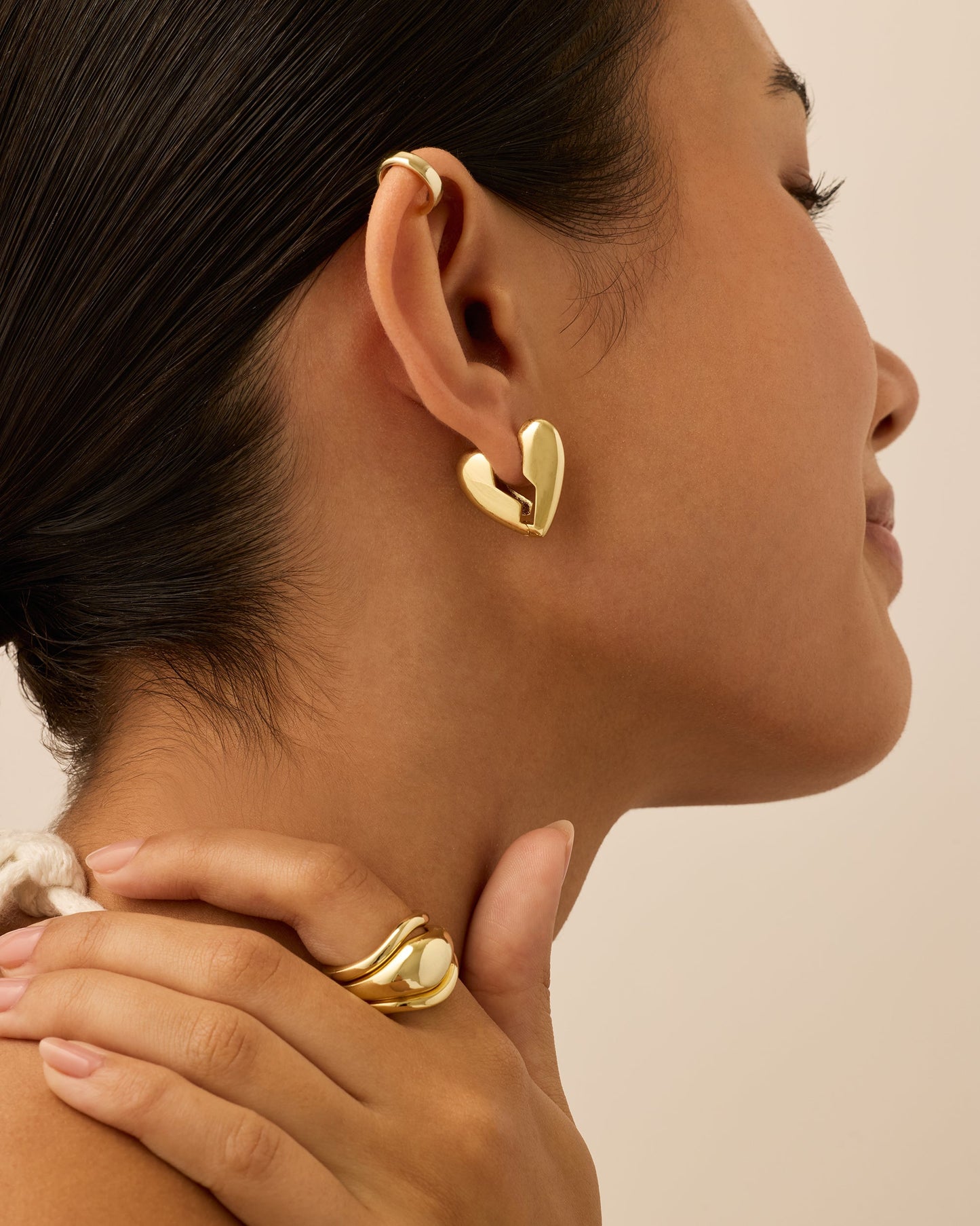 Brokenhearted Hoop Earrings