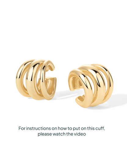 Triple Ring Ear Cuffs