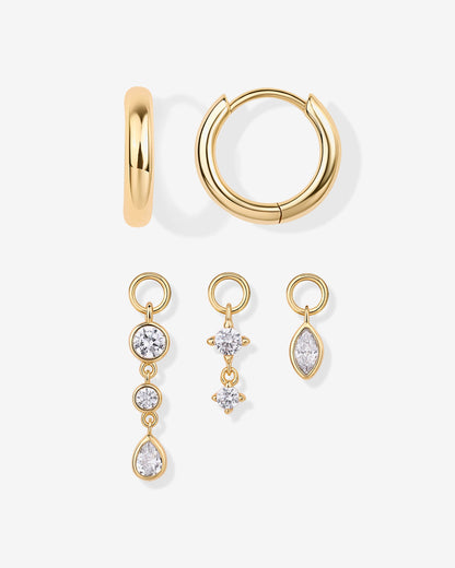 Mix and Match Huggie and Charms Set