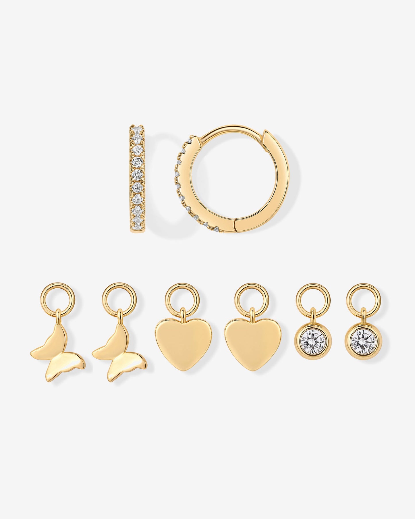 Mix and Match Huggie and Charms Set
