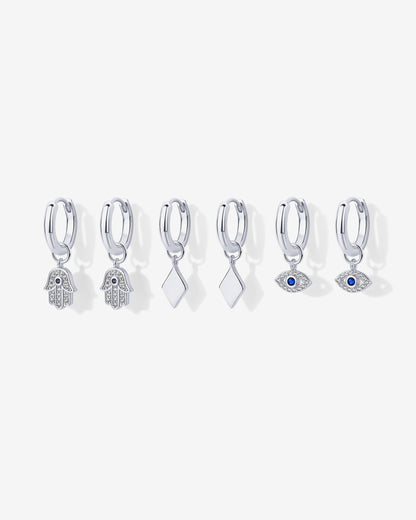 Mix and Match Huggie and Charms Set