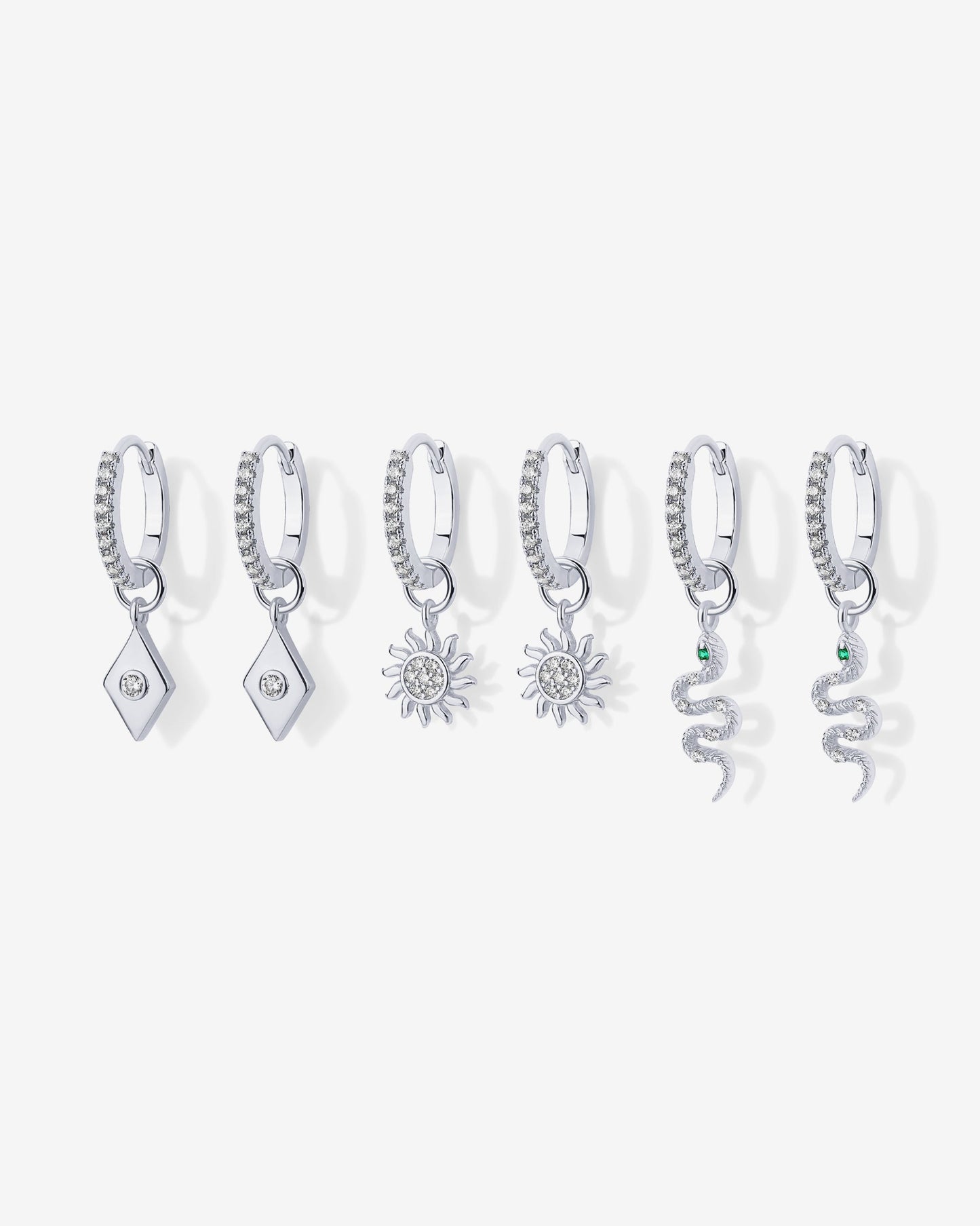 Mix and Match Huggie and Charms Set