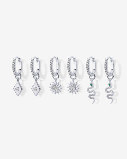 Mix and Match Huggie and Charms Set