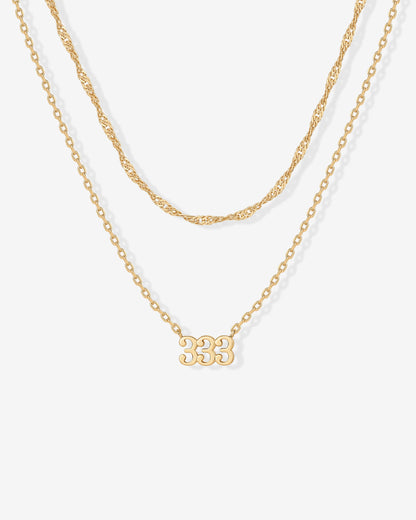 Angel Number Pendant Necklace