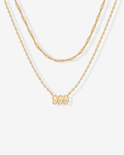 Angel Number Pendant Necklace