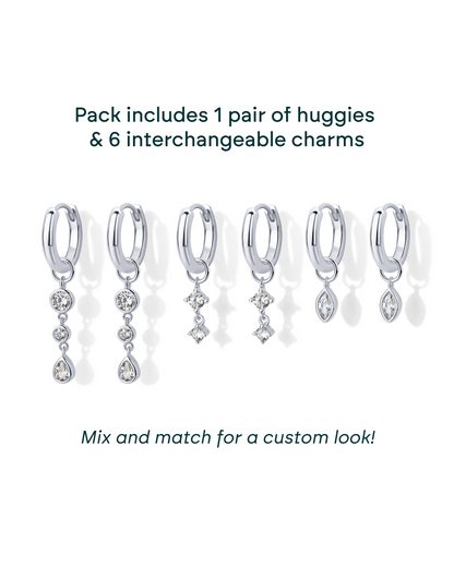 Mix and Match Huggie and Charms Set