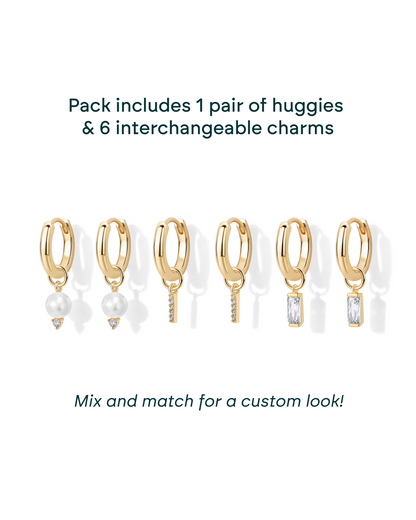 Mix and Match Huggie and Charms Set