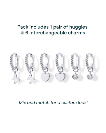 Mix and Match Huggie and Charms Set