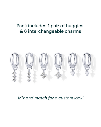 Mix and Match Huggie and Charms Set