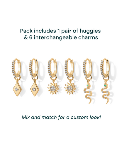 Mix and Match Huggie and Charms Set