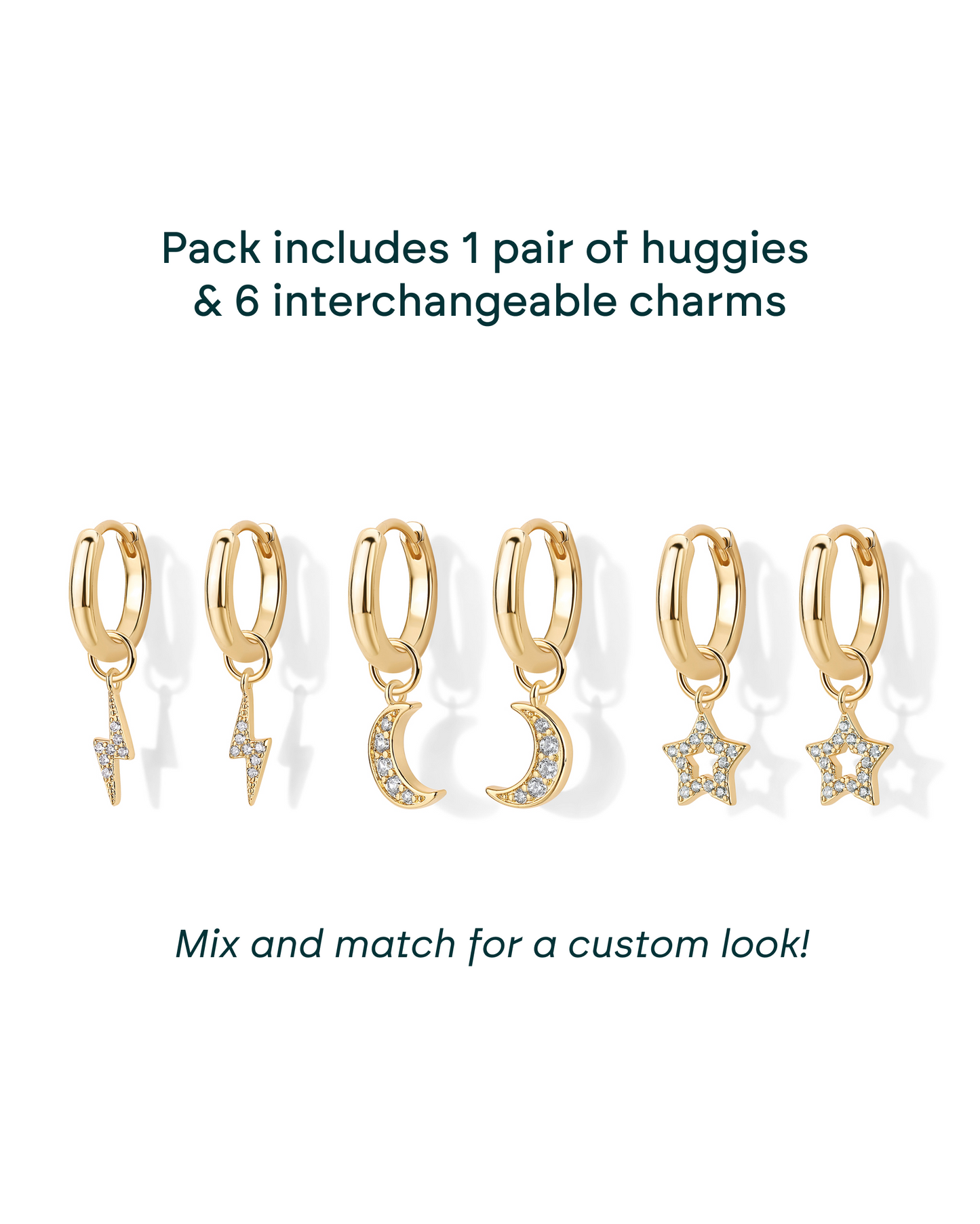 Mix and Match Huggie and Charms Set