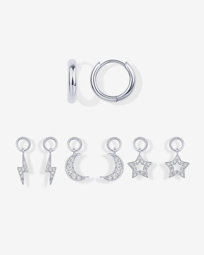 Mix and Match Huggie and Charms Set