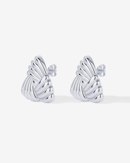 Vintage Triangle Knot Earrings