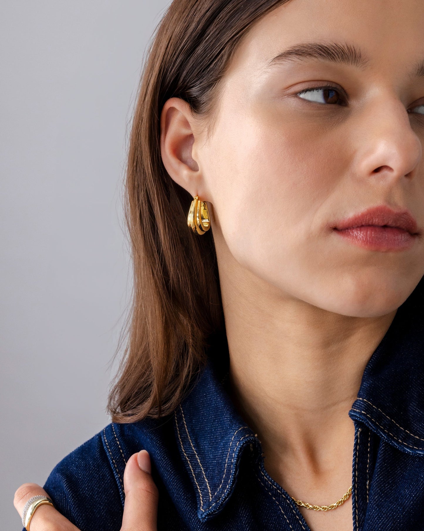 Chunky Triangle Hoops