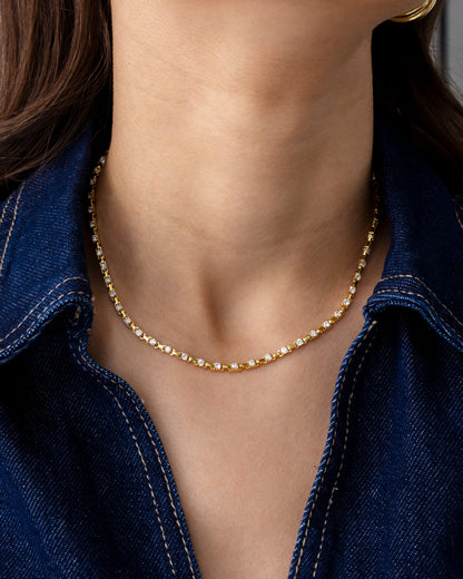 Station Tennis Necklace