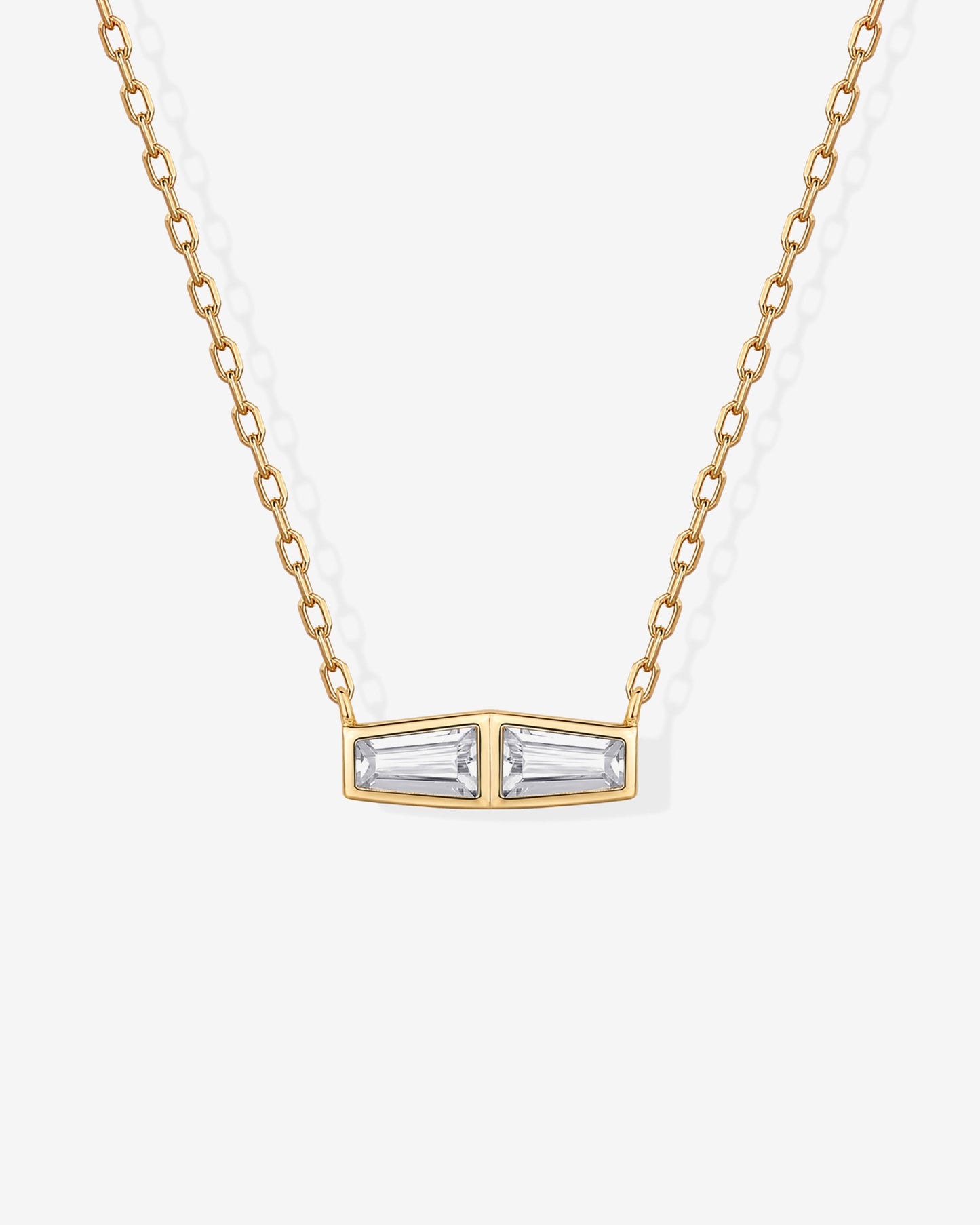 Double Baguette Necklace