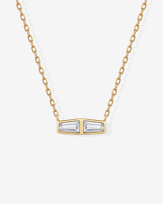 Double Baguette Necklace