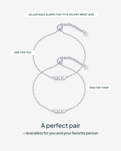 BFF-ILYSM Cube Bracelet
