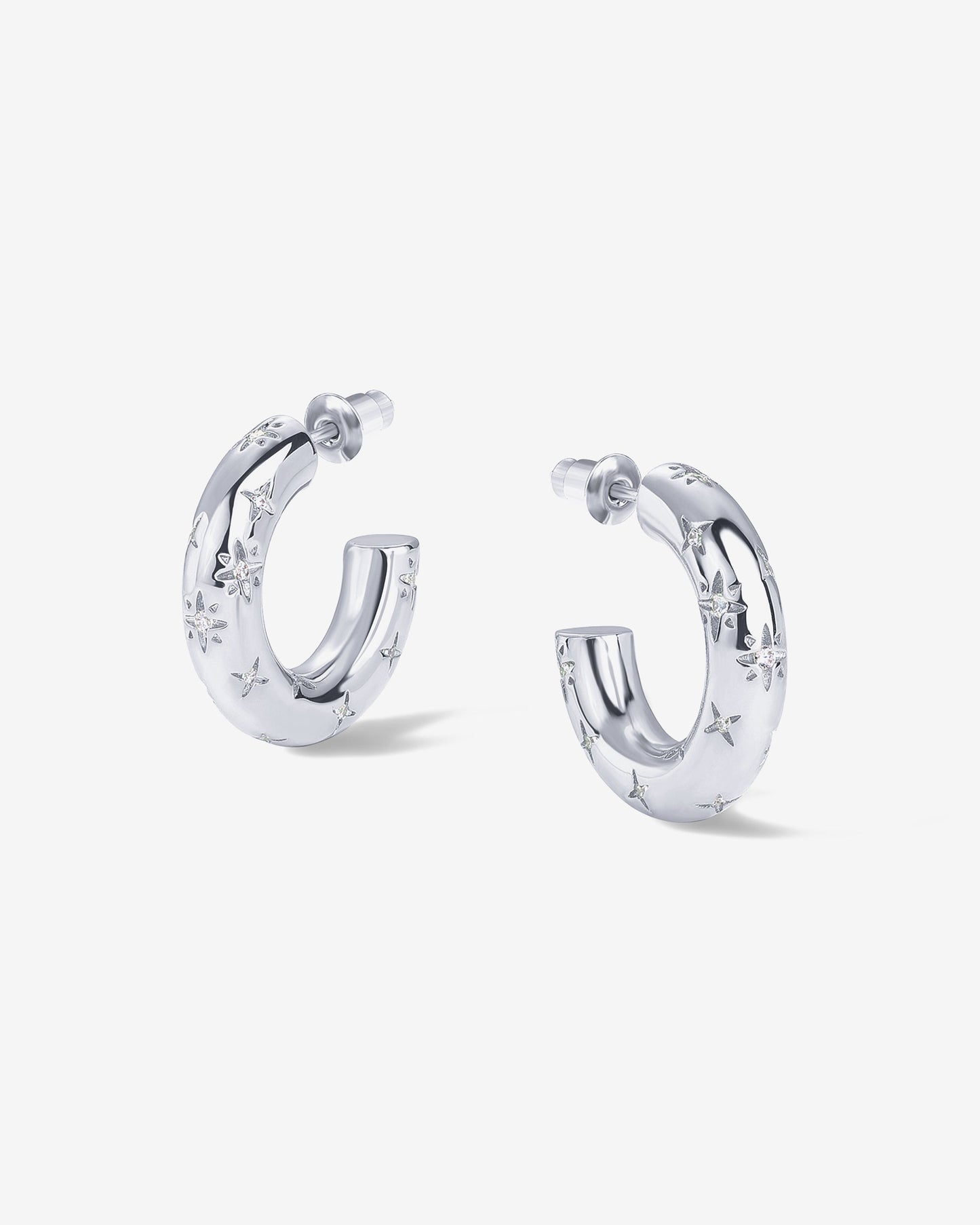 Starburst Hoop Earrings