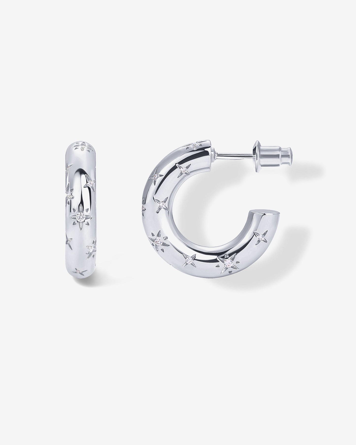 Starburst Hoop Earrings