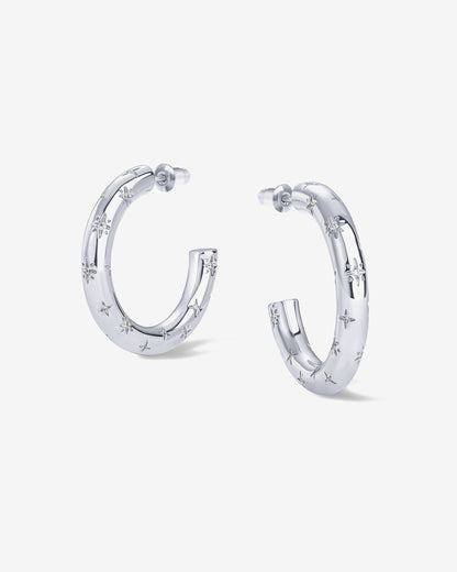 Starburst Hoop Earrings