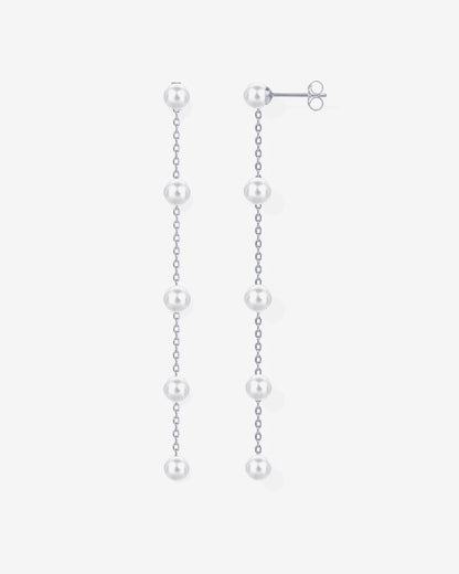 Multi Pearl Drop Earrings