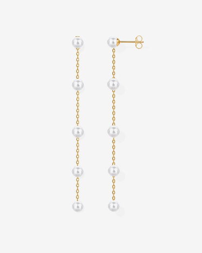 Multi Pearl Drop Earrings