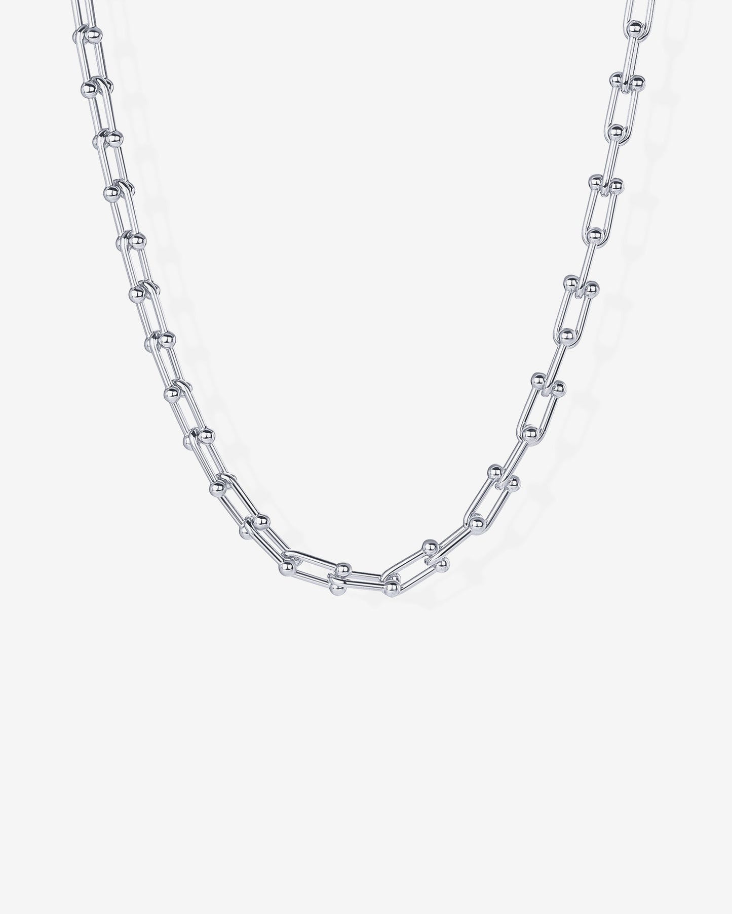 Chunky Barbell Links Chain Necklace