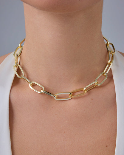 Chunky Paperclip Chain Necklace