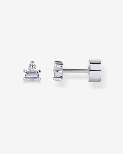Two-Tone Gemstone Studs