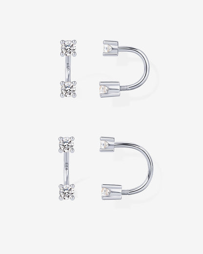 Sparkle Half Hoop Huggie