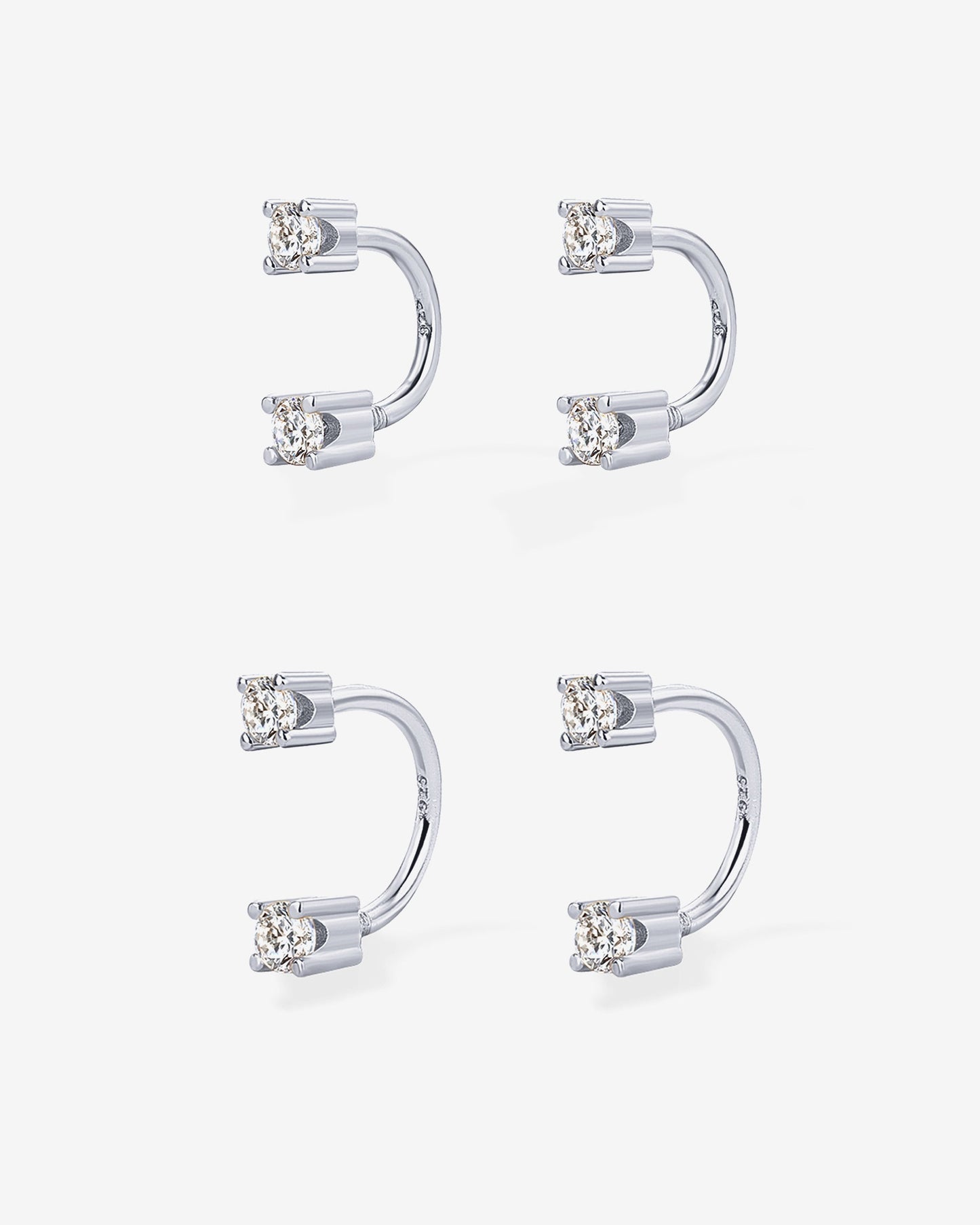 Sparkle Half Hoop Huggie