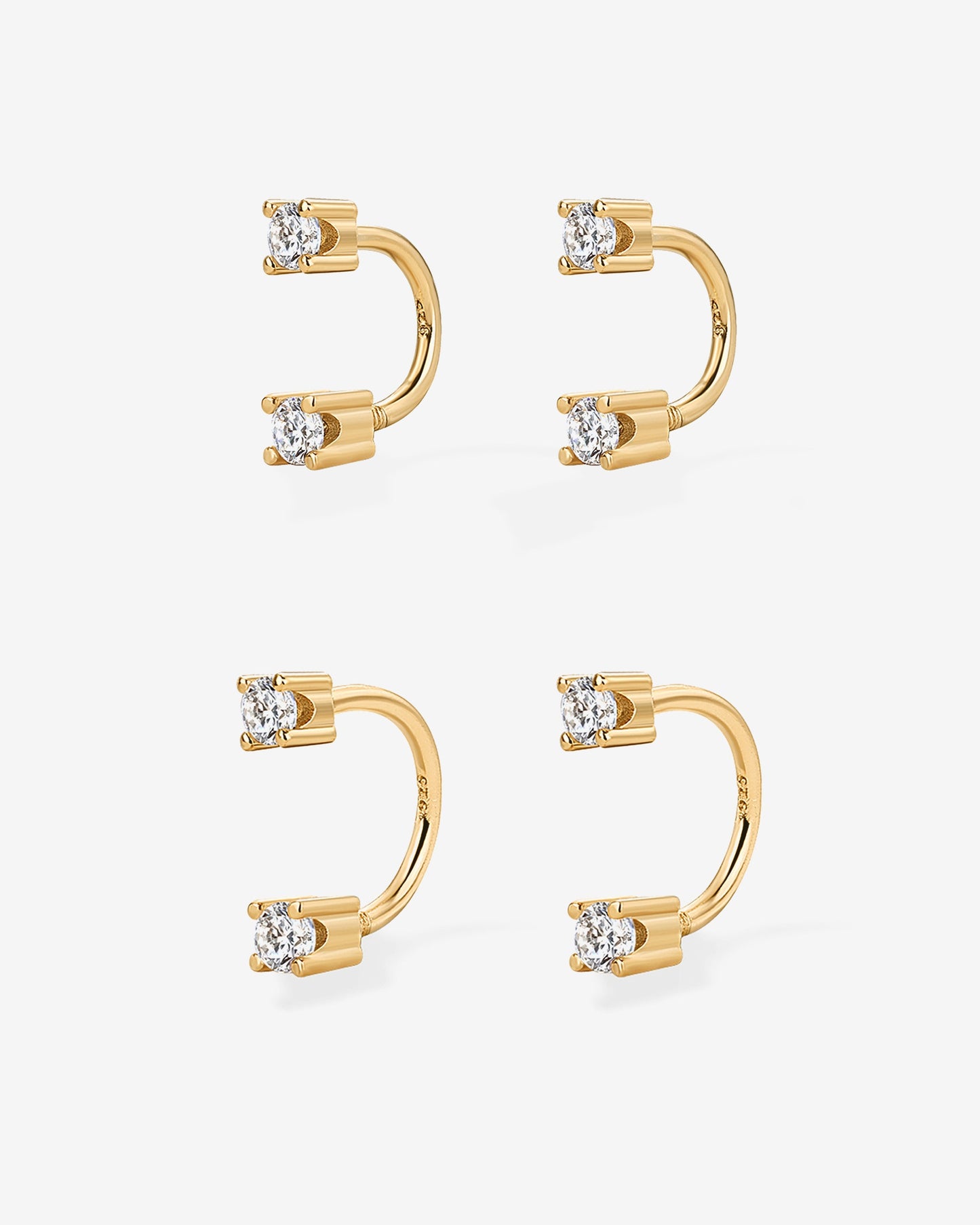 Sparkle Half Hoop Huggie