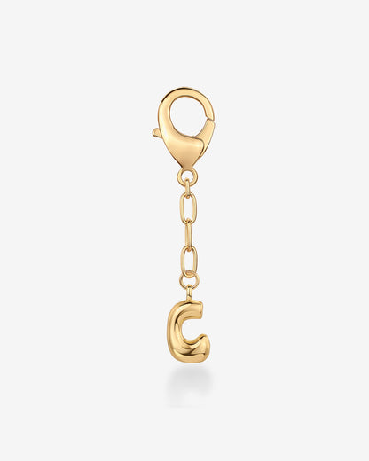 Bubble Letter Bag Charm
